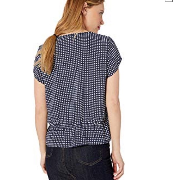 NWT J CREW gingham check peplum top - Picture 7 of 8
